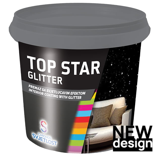 Top Star Glitter csillámos fal-lakk - Ezer Árnyalat